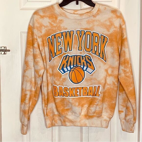 NY KNICKS HYBRID APPAREL TIE DYE CREWNECK SWEATSHIRT Size XS - Picture 2 of 8
